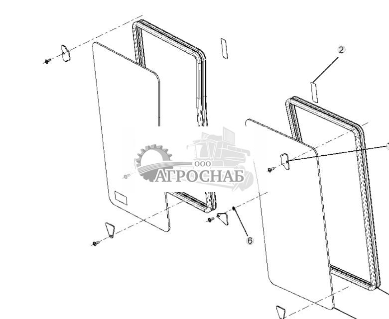 ВЕТРОВОЕ СТЕКЛО, НИЖНЕЕ (КАБИНА) - ST305316 508.jpg